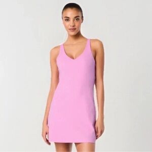 SPANX Booty Boost V-Neck Dress in Petunia Pink Size 2X #5424